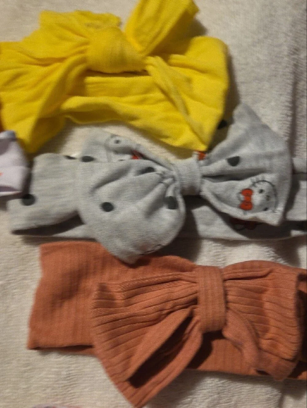Kids Headband Set - Assorted Pink, Yellow, Peach, Gray, Floral